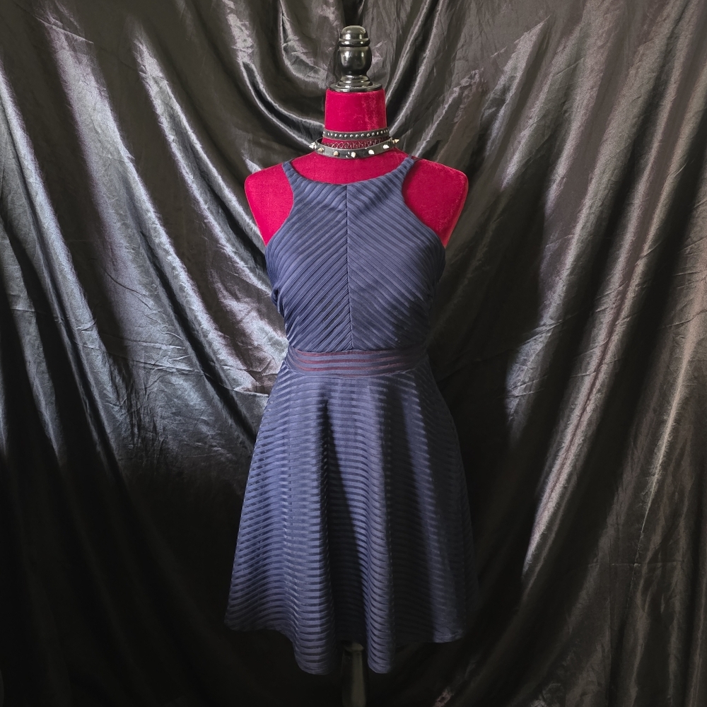 Navy Blue Sleeveless Dress
